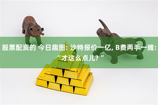 股票配资的 今日趣图: 沙特报价一亿, B费两手一摊: “才这么点儿? ”
